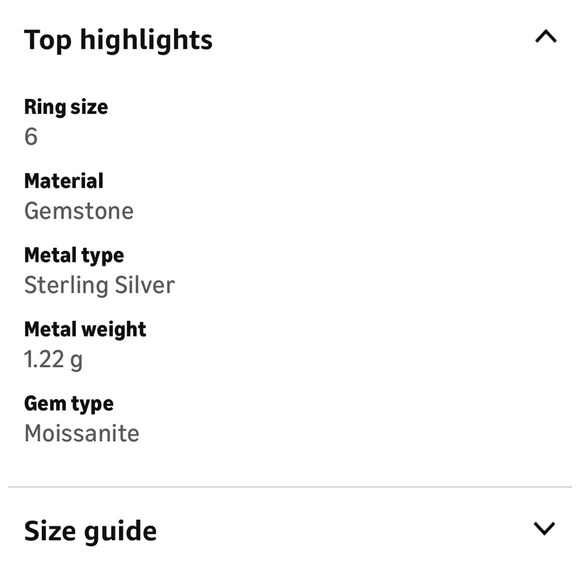 Moissanite 7 Stone 925 Ring - Picture 7 of 9